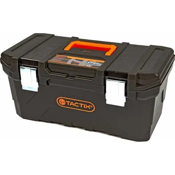 Úložný box Plastový úložný kontejner kufr Tactix / box na nářadí 50 cm, 32 l (TrueTech)
