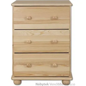 Ložnice Drewmax Dřevěná komoda, prádelník z masivního dřeva borovice KD107 Pacyg