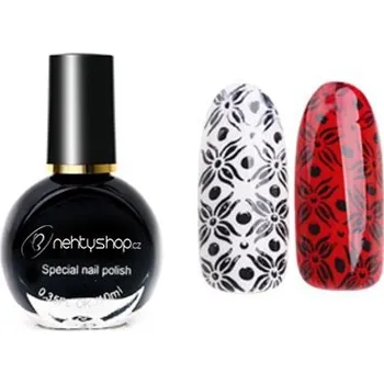 Přípravek na nehty NEHTYSHOP Lak na razítka, černý 10ml
