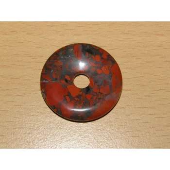 Drahý kámen Jaspis brekcie - Donut - kdm51