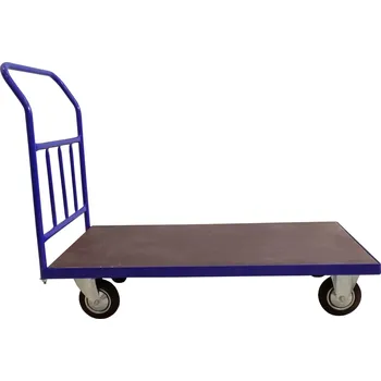 Plošinový vozík HTI Plošinový vozík 1200x600 - se svislými příčkami - 500 kg - Pryžová kola