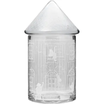 Skleněná dóza Moomin Moominhouse Muurla Muminek