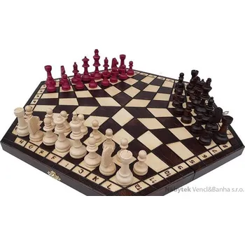Šachy Desková hra, dřevěné šachy trojka malé 164 mad