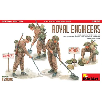 Plastikový model 1/35 Royal Engineers, Special Edition (4 fig.)