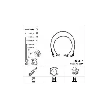 Zapalovací kabel Sada kabelů pro zapalování NGK RC-SE77 - SUZUKI