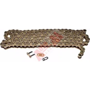 Řetězová sada pro motocykl řetěz motocyklový 428 / 134 článků - zlatý&nbsp;