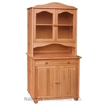 Organizace kuchyně dřevěný kredenc stylový z masivního dřeva borovice drewfilip 8