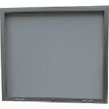 Kancelářský nábytek Hliníková magnetická informační vitrína - Otevírání nahoru, hloubka 60 mm, 15xA4