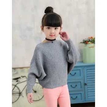 Chlapecký svetr Dívčí svetřík s netopýřími rukávy Barva: Šedá, Velikost: 14 let (160)