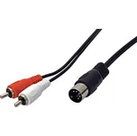 Kabel audio DIN5pin(M) -> 2x cinch (M) , 1,5m