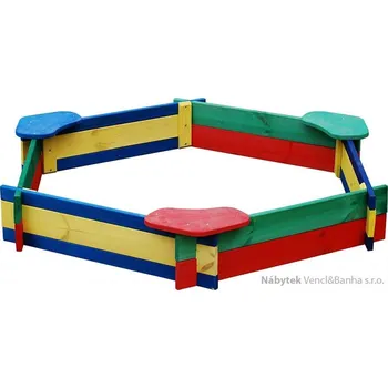 Pískoviště andrew zahradní dřevěná dekorace dětské pískoviště 0212PSS andr