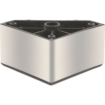 Nábytkové kování Kapsan Nábytková nožka ORIA s rektifikací 80 x 50 nikl broušený