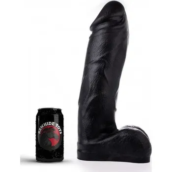 Dildo Dildo Rawhide Toys Syron XL černé, prémiové silikonové dildo s Vac-U-Lock 35,5 x 8,5–8,9 cm