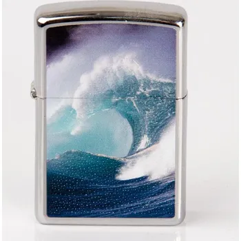 Zippo chrom poliert color Wave Curl 2002496