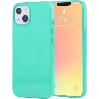 Pouzdro na mobilní telefon Goospery lesklý kryt z měkkého plastu pro iPhone 13 mini - azurový