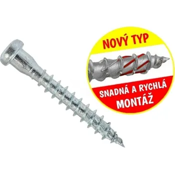 Vrut Vrut do tesařského kování 5x40 TORX T20 bílý Zn válcová hlava (250 ks/bal)