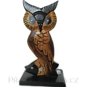 Sova Sovička soška H / Dřevo 17cm