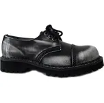 boty kožené KMM 3 dírkové černé/bílá Velikost: 42