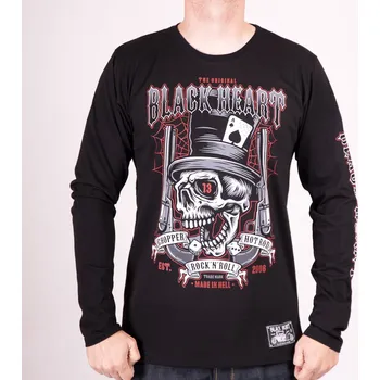 Pánské Triko BLACK HEART PISTOLERO LS Barva: Černá, Velikost: M