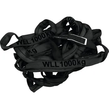 Upínací popruh Pás vázací 0,5 m, nosnost 1000 kg, černý