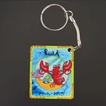 AMADEA Dřevěná klíčenka rak