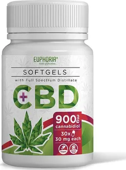 CBD Euphoria CBD SoftGels 900 mg 30 cps.
