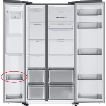 Příslušenství pro lednici Samsung DA63-09331C 1. přihrádka z vrchu v levé části dveří mrazničky pro americkou chladničku