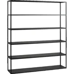 Nordic Design Černý kovový regál Hypper 150 x 180 cm