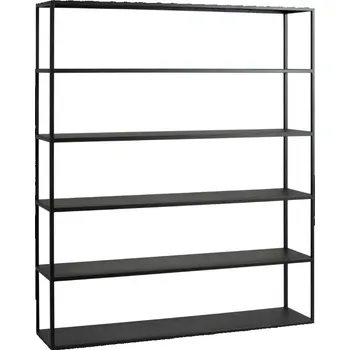 regál Nordic Design Černý kovový regál Hypper 150 x 180 cm