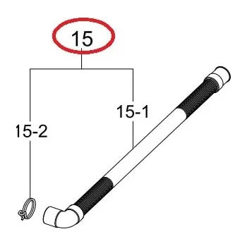 Originální vypouštěcí hadice DC97-16240A pro pračku Samsung