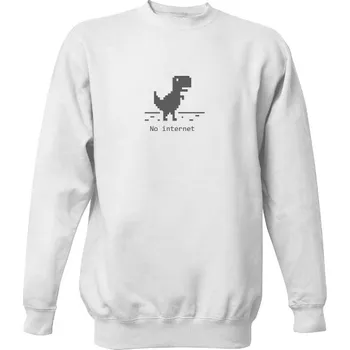 Pánská mikina Pánská mikina s kapucí s potiskem No internet pánské