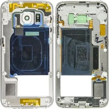 Originální střední rám GH96-08376B pro Samsung Galaxy Galaxy S6 SM-G925F White / Bílé