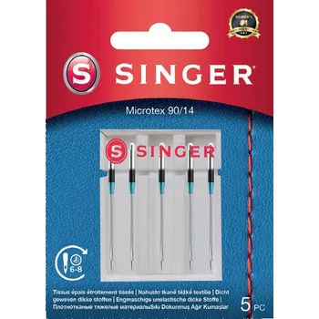 Jehly na mikrovlákno Singer 5x90