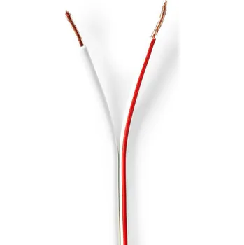 Audio kabel Nedis reproduktorový kabel 2 x 1.50 mm měděný, bílý, 100 m (CABR1500WT1000)