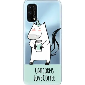 Odolné silikonové pouzdro iSaprio - Unicorns Love Coffee - Realme 7 Pro