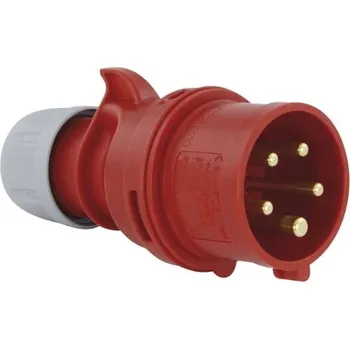 Elektrická vidlice Instalační vidlice 16A/400V/5-pól