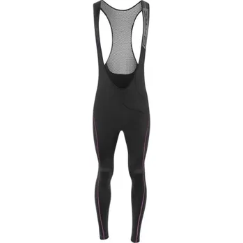 Cyklistické kalhoty dámské kalhoty Force Reflex Line Lady bez vložky, šle, černá/růžová - vel. M 118611