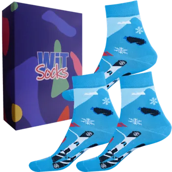 Pánské ponožky Dárkový set - Sporty - Lyže/Snowboard - velikost 43-46 (Velikost 43-46)