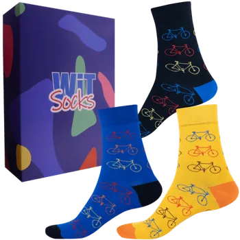 Pánské ponožky Dárkový set - Sporty - Kolo mix - velikost 43-46 (Velikost 43-46)