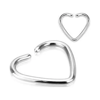 Piercing Falešný cartilage piercing do ucha - srdíčko