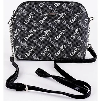 Malá pevná černá crossbody kabelka David Jones CH21017