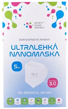 respirátor Safety Nano Protect 3D Medical Mask GEN 3.0 5 ks