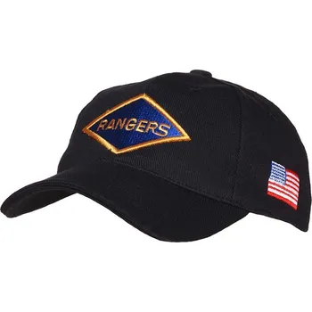 Čepice FOSTEX čepice baseball RANGERS ČERNÁ