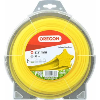 Struna do sekačky Žací struna Oregon 2,7 mm x 92 m - ŽLUTÁ HVĚZDA (69-432-Y)