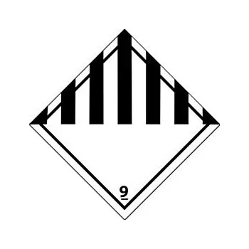 Etikety pro signalizaci nebezpečí 100x100mm, RŮZNÉ NEBEZPEČNÉ LÁTKY A PŘEDMĚTY - Balení po 1 ks