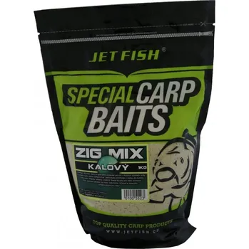 Boilies JetFish JET FISH 1kg Zig mix : KALOVÝ