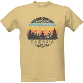 Tričko s potiskem Namaste pánské