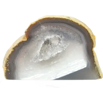 Přírodní kámen Stojící geoda z achátu (382g)