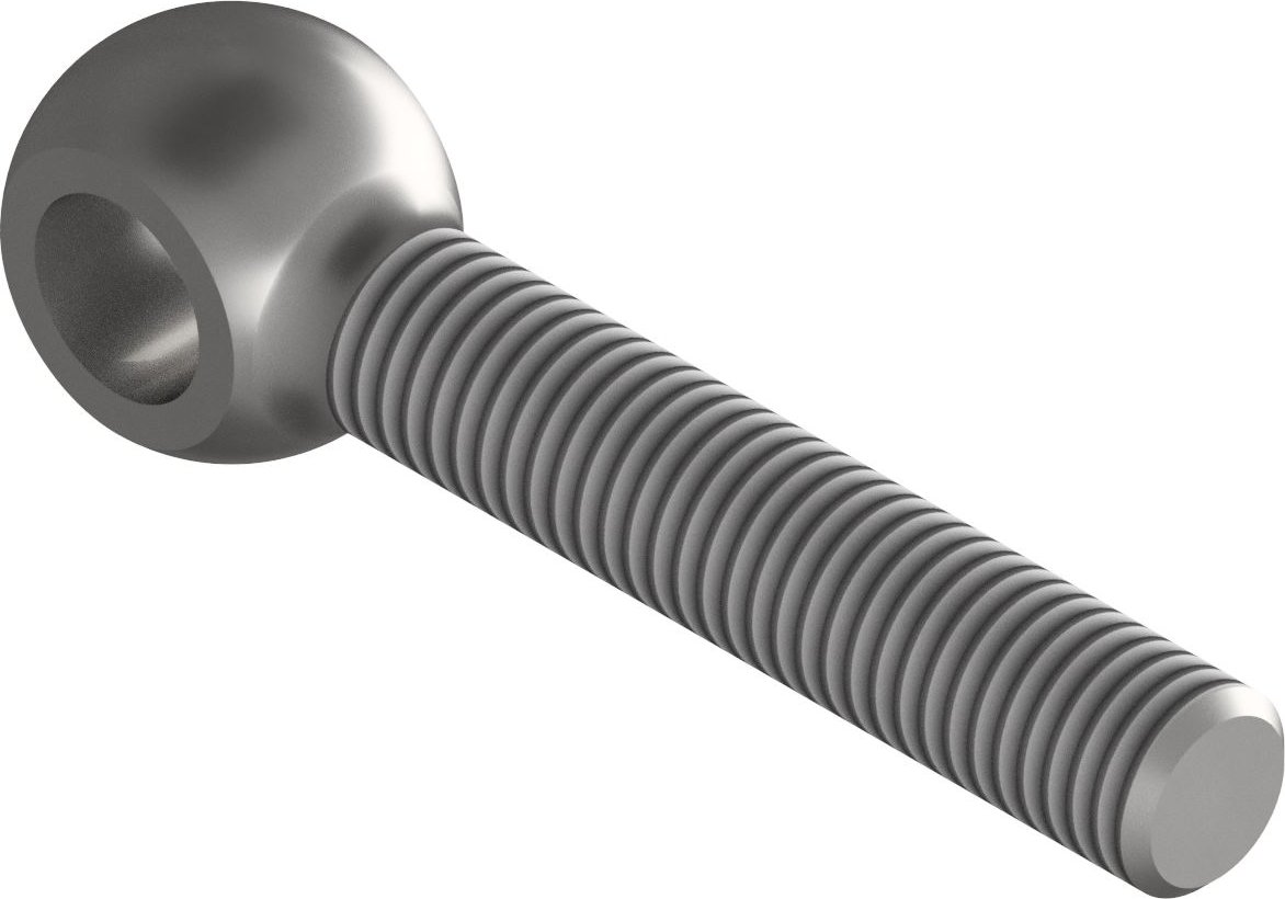 Šroub otočný s okem DIN 444 LB 4.6 Zn celozávit M10x100