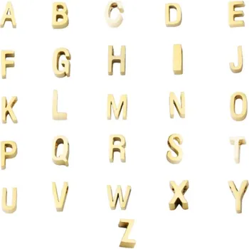 Přívěsek Šperky4U Navlékací ocelový přívěsek iniciála - písmeno - PP-1007-C